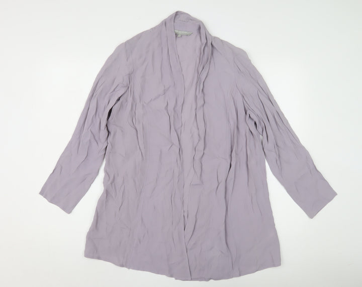 Ann Harvey Women's Purple Mid-Length Jacket Size 14