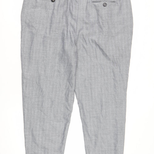 Phase Eight Women’s Grey Herringbone Trousers - Size 18