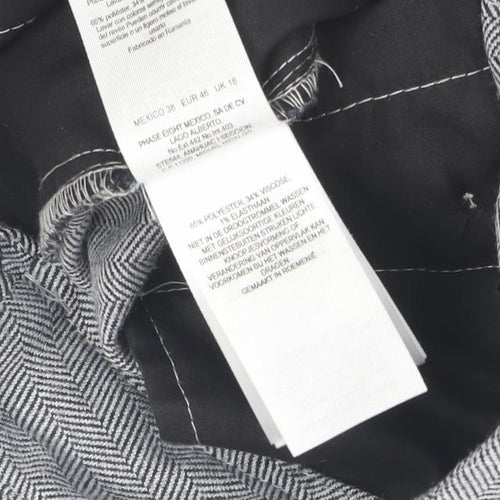 Phase Eight Women’s Grey Herringbone Trousers - Size 18