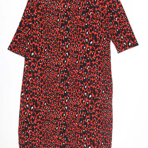Next Women’s Red Animal Print Dress, Size 12