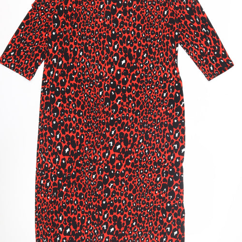 Next Women’s Red Animal Print Dress, Size 12