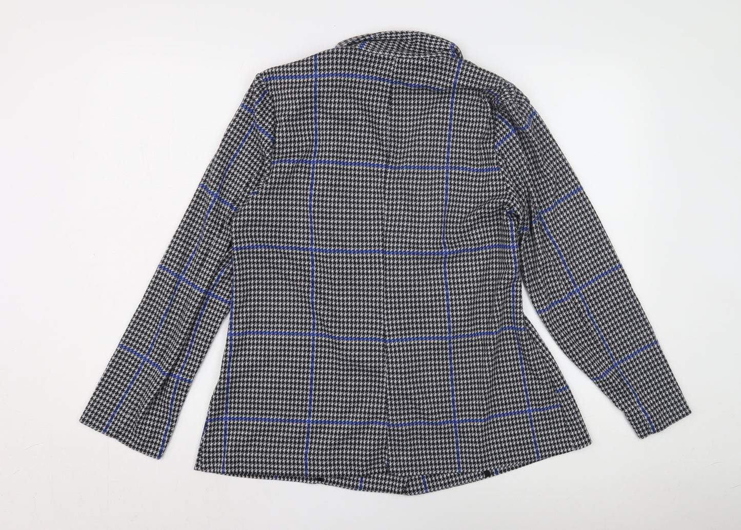 Red Herring Women's Black Check Tweed Blazer Size 14