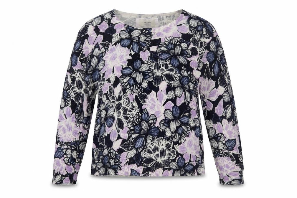 Front view of Maine New England Women's Multicoloured Floral Pullover, size 12