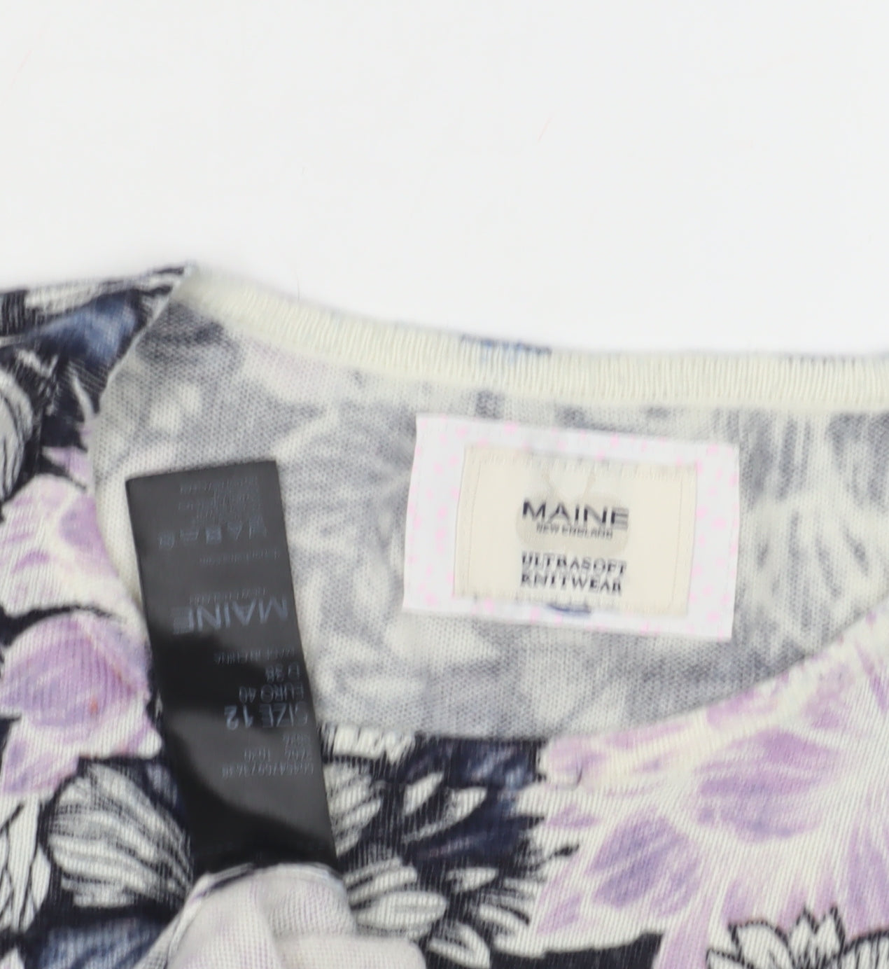 Maine Women's Multicoloured Floral Pullover Size 12