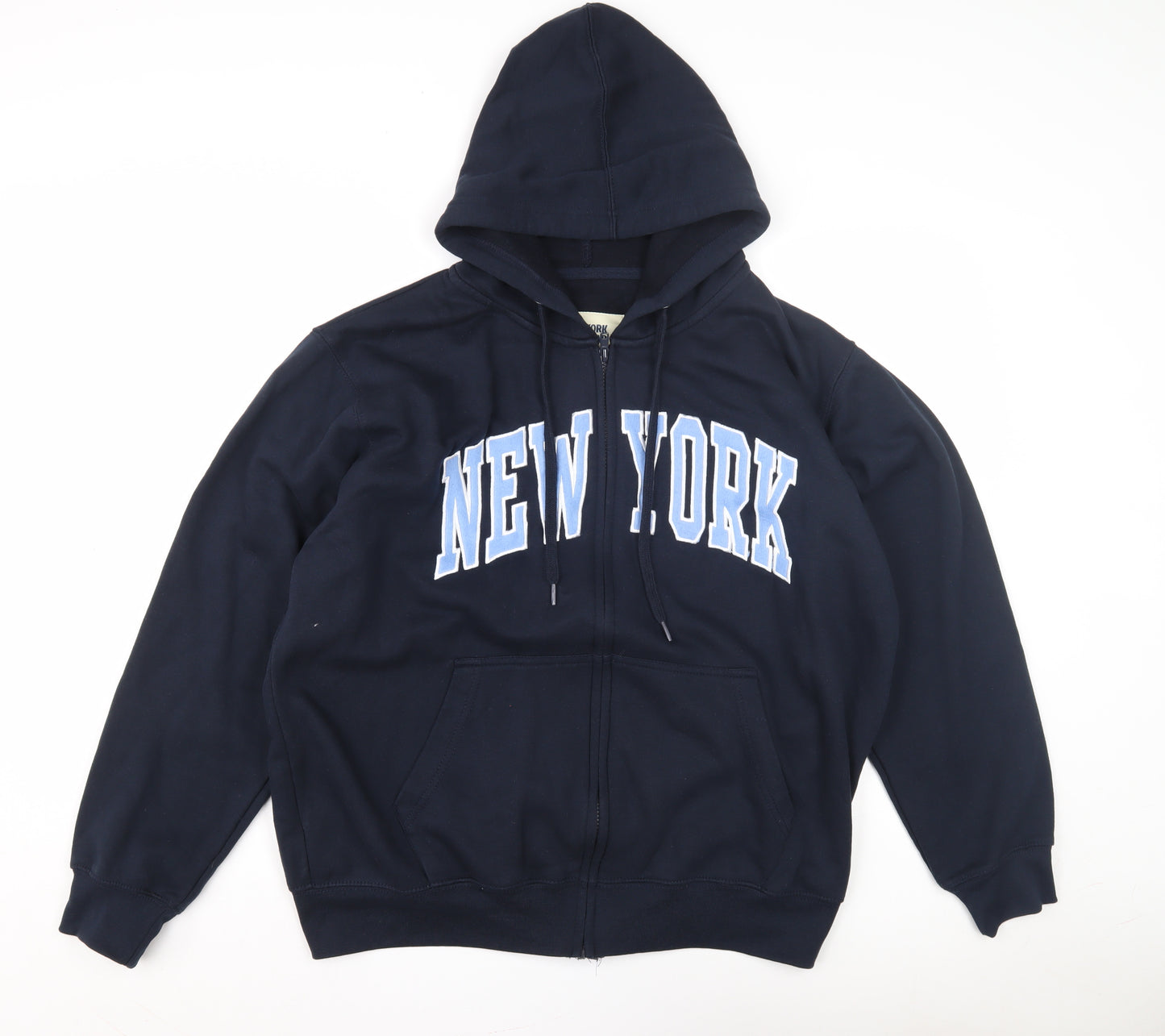 New York Popular Men's Blue XL Full Zip Hoodie