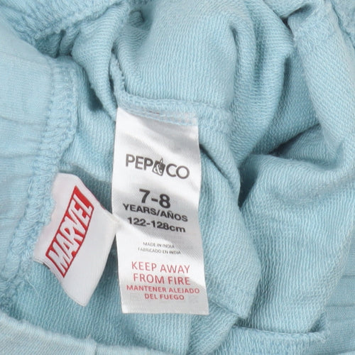 Pep&Co Boys Blue Marvel Shorts 7-8 Years