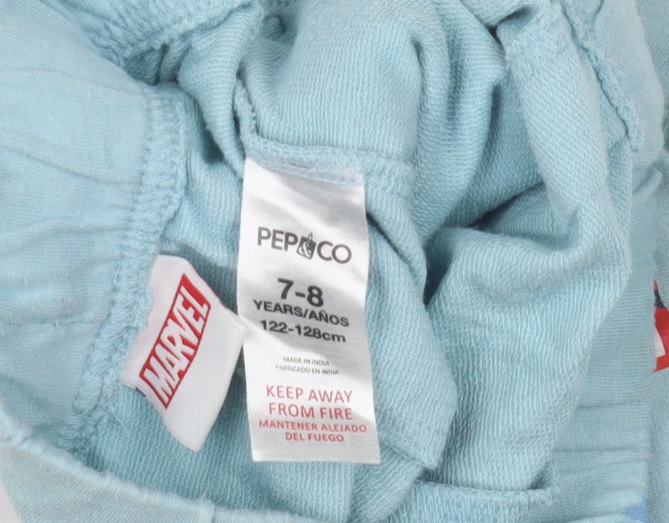 Pep&Co Boys Blue Marvel Shorts 7-8 Years