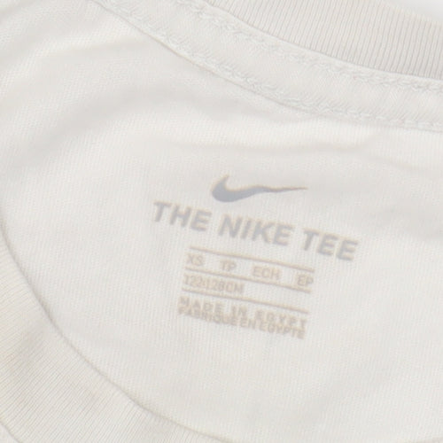 Nike Boys Beige XS Colourblock T-Shirt