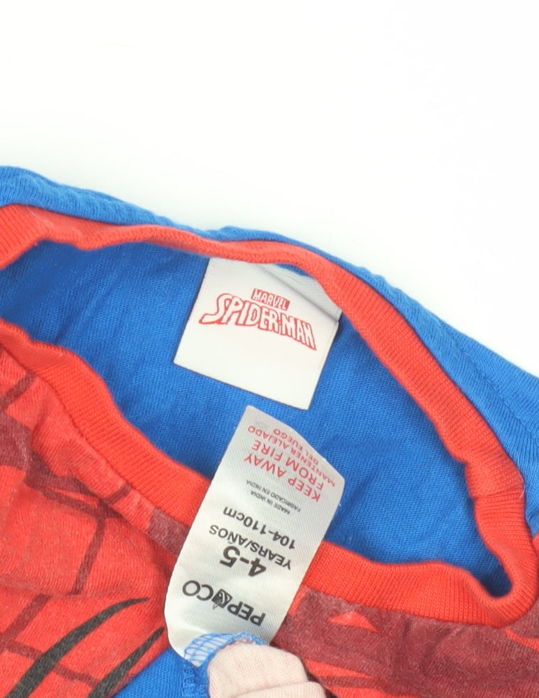 Marvel Spider-Man Boys Red/Blue Graphic T-Shirt 4-5 Years