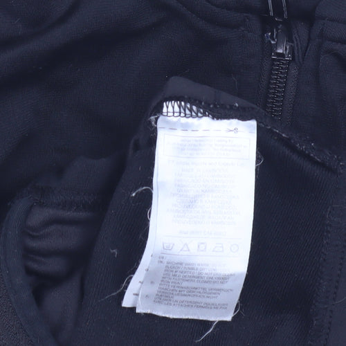 Adidas Boys Black Full Zip Hoodie 2-3 Years