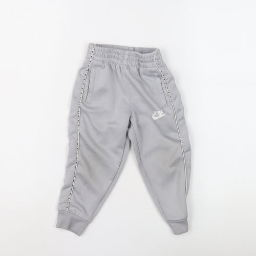 Nike Boys Grey Jogger Trousers, Size 2-3 Years | Activewear