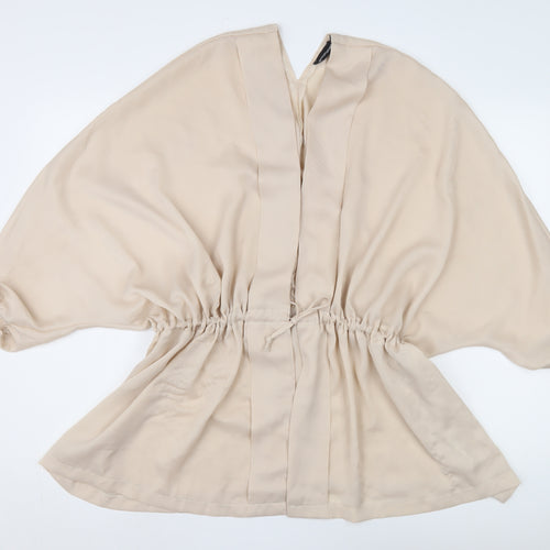 PrettyLittleThing Women's Beige Kimono Blouse Size 12