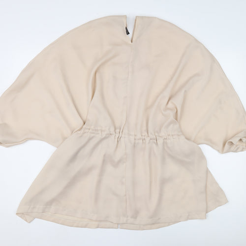 PrettyLittleThing Women's Beige Kimono Blouse Size 12