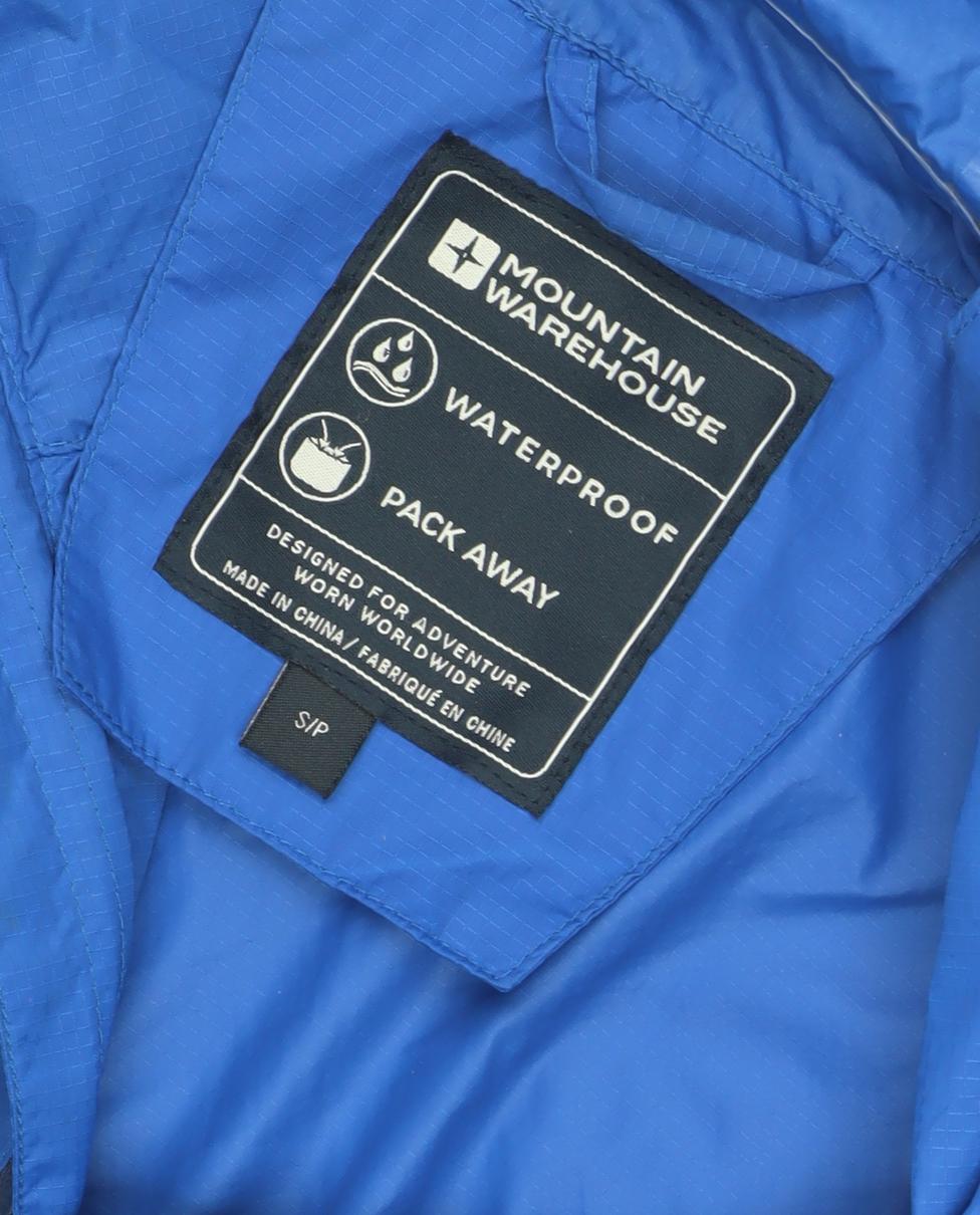 Mountain Warehouse Women's Blue Waterproof Jacket S