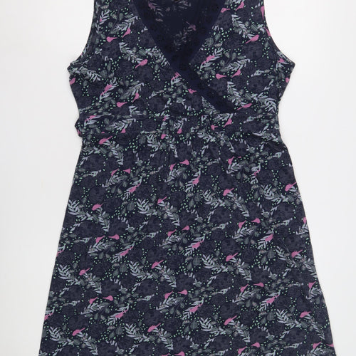 Faithful & True Women's Floral Dress UK 14 Multicoloured Sleeveless