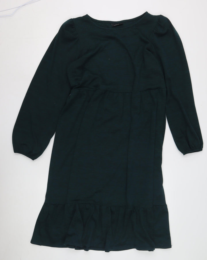 Wallis Women's Green Long Sleeve Dress Size 14