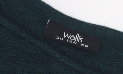Wallis Women's Green Long Sleeve Dress Size 14