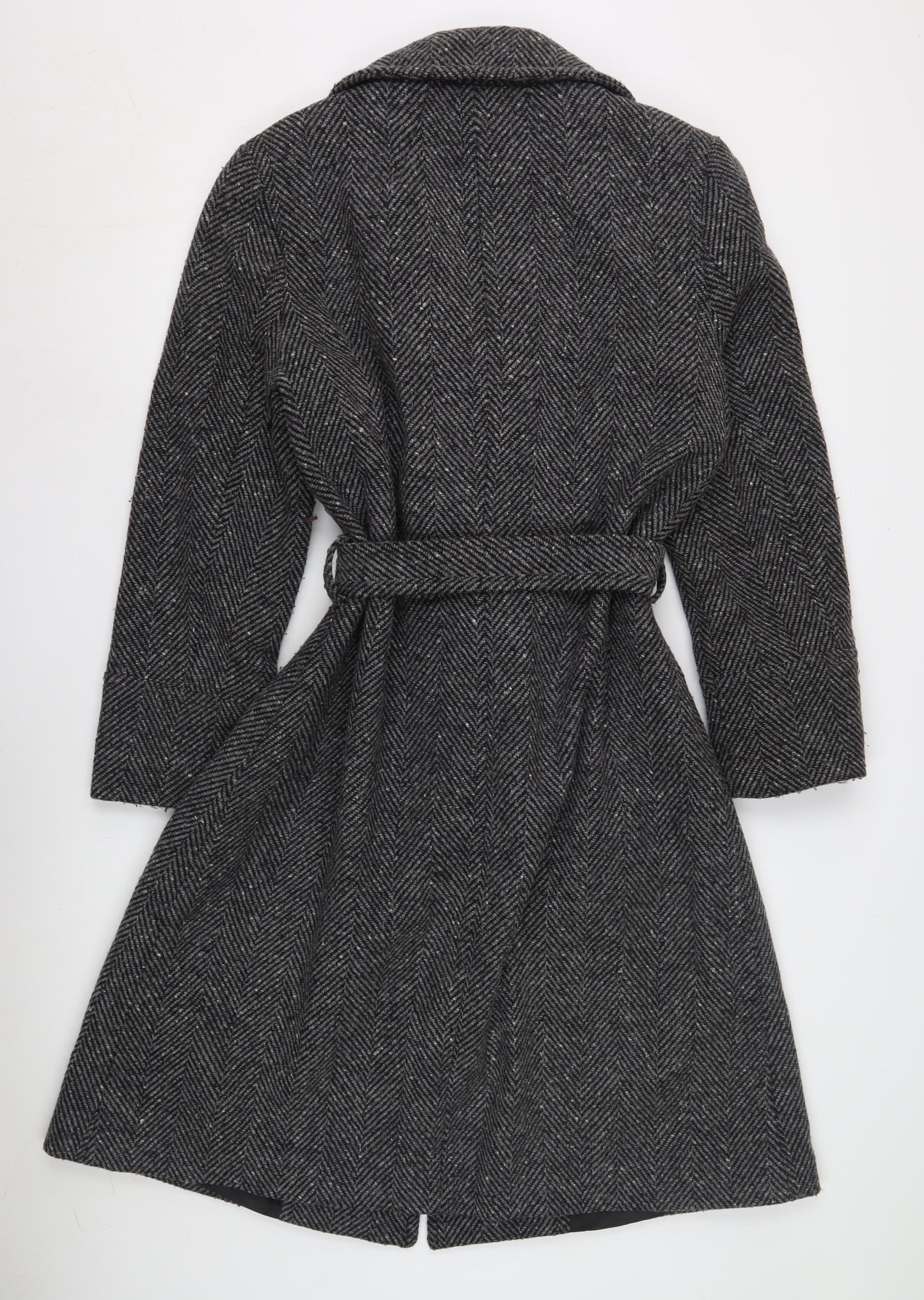 Laura Clement Women’s Black Wool Overcoat Size 18