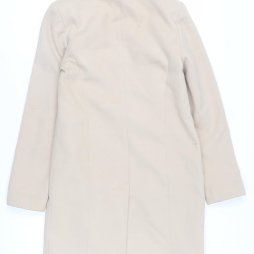 Marks and Spencer Women's Beige Wool Blend Coat Size 8