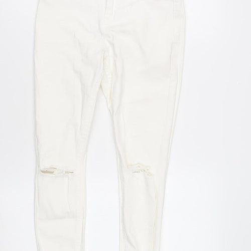 Dorothy Perkins Women's White Skinny Jeans Size 8