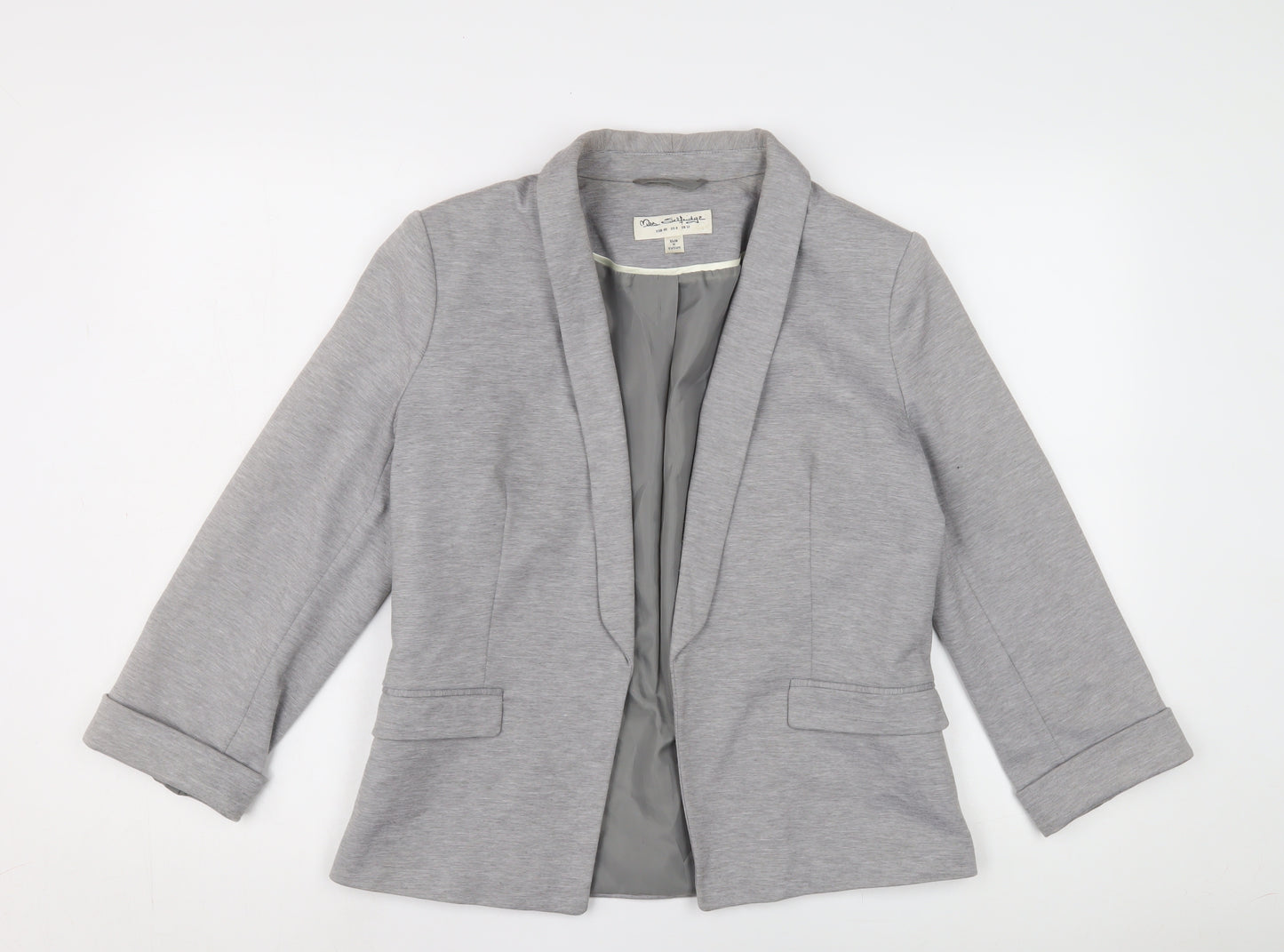 Miss Selfridge Women's Grey Blazer UK 12 Regular