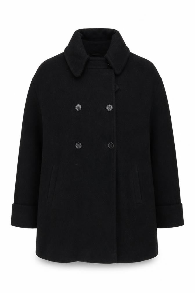 Damsel in a Dress Women's Black Pea Coat Size 10