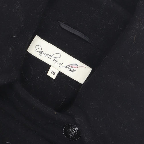Damsel in a Dress Women's Black Pea Coat Size 10