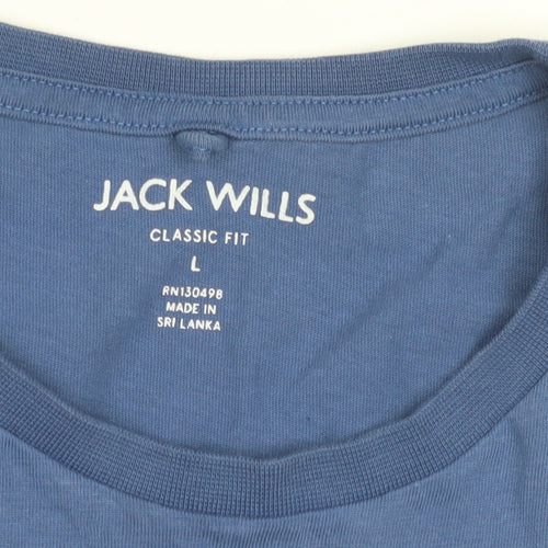 Jack Wills Men's Blue Classic Fit T-Shirt L