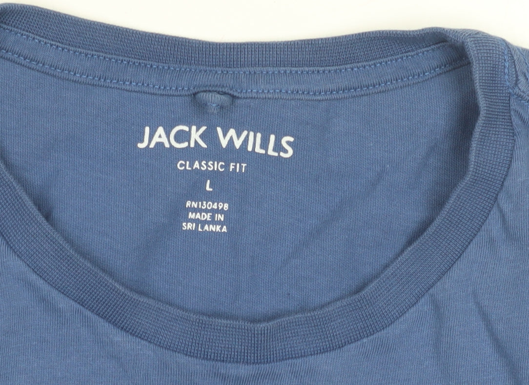 Jack Wills Men's Blue Classic Fit T-Shirt L