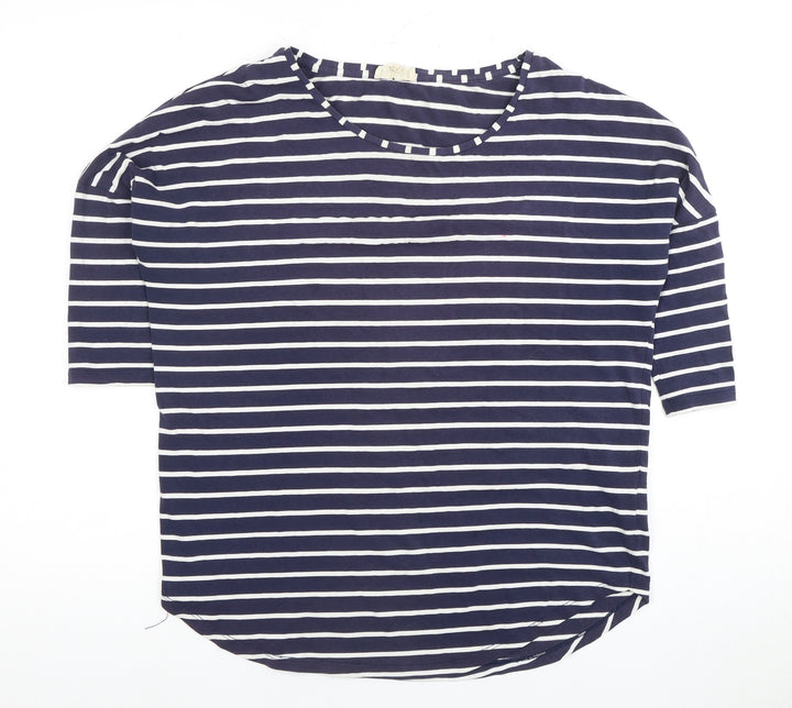 Phase Eight Women's Blue Striped T-Shirt, Medium