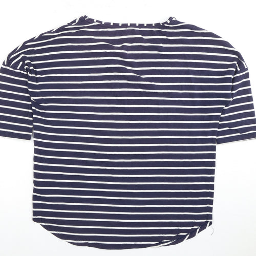 Phase Eight Women's Blue Striped T-Shirt, Medium