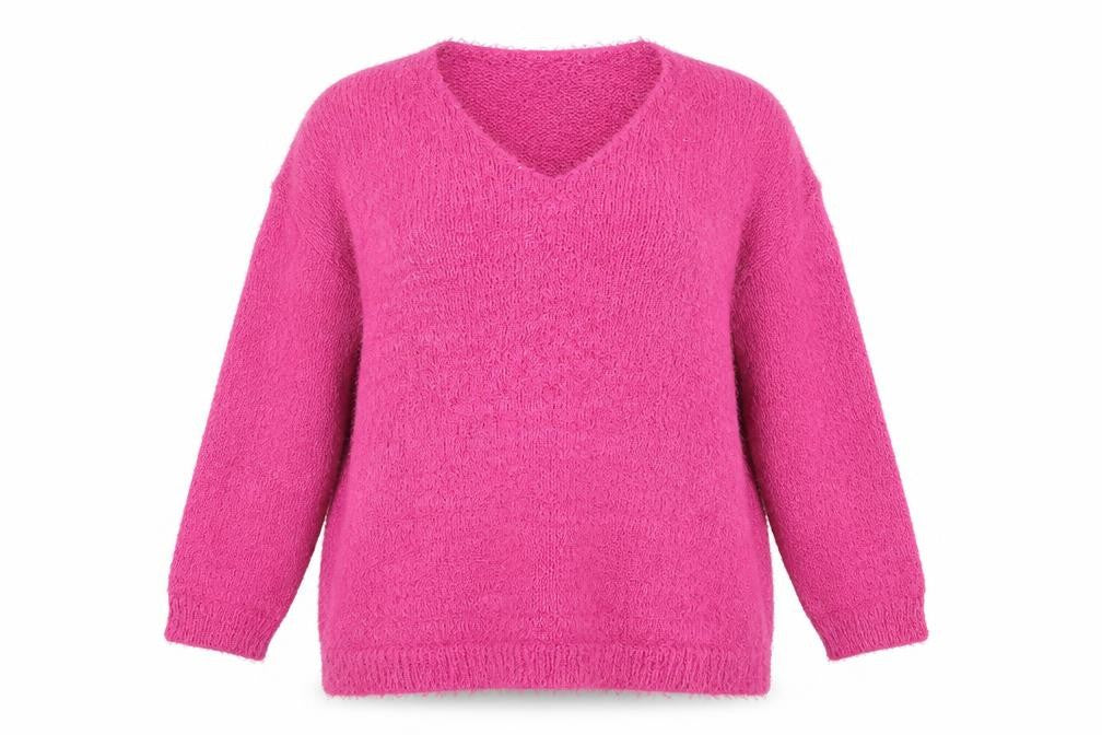 Studio Women's Size 16 Pink Pullover V-Neck Jumper