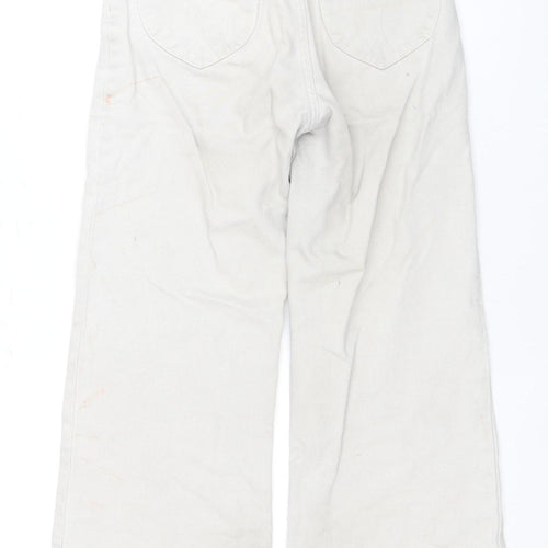 ROLLA'S Women's White High-Rise Wide-Leg Jeans Size 25
