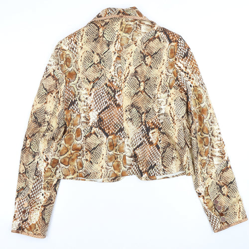 Xpensive Women's Multicoloured Animal Print Blazer, Size 12