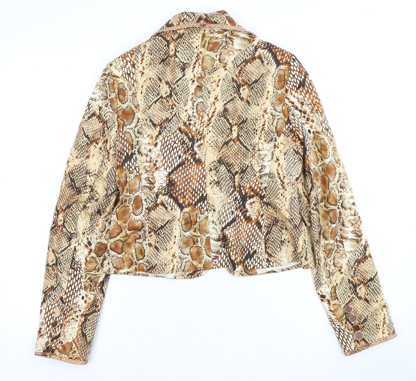 Xpensive Women's Multicoloured Animal Print Blazer, Size 12