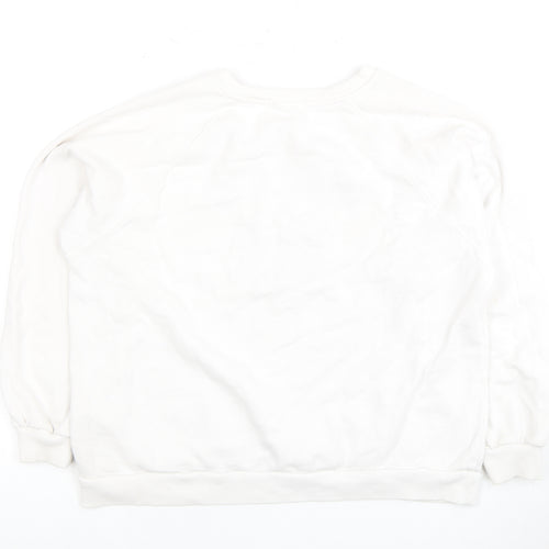 BROWNIE Women's White Pullover Sweatshirt S