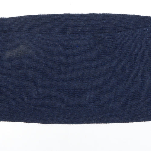 TU Unisex Blue Wool Cowl/Snood Scarf - Winter Essential