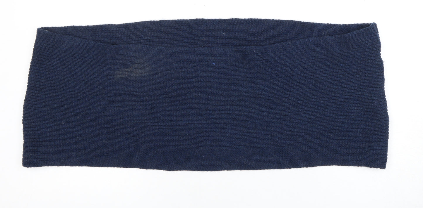 TU Unisex Blue Wool Cowl/Snood Scarf - Winter Essential