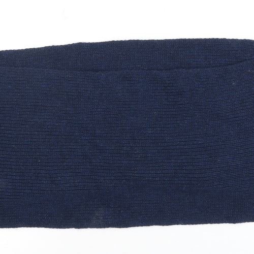 TU Unisex Blue Wool Cowl/Snood Scarf - Winter Essential