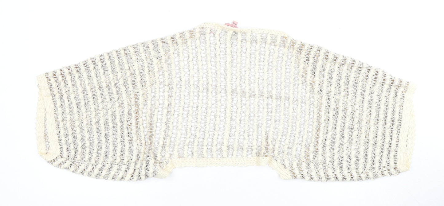 Ted Baker Women's Ivory Shrug M/L Open-Knit Spring