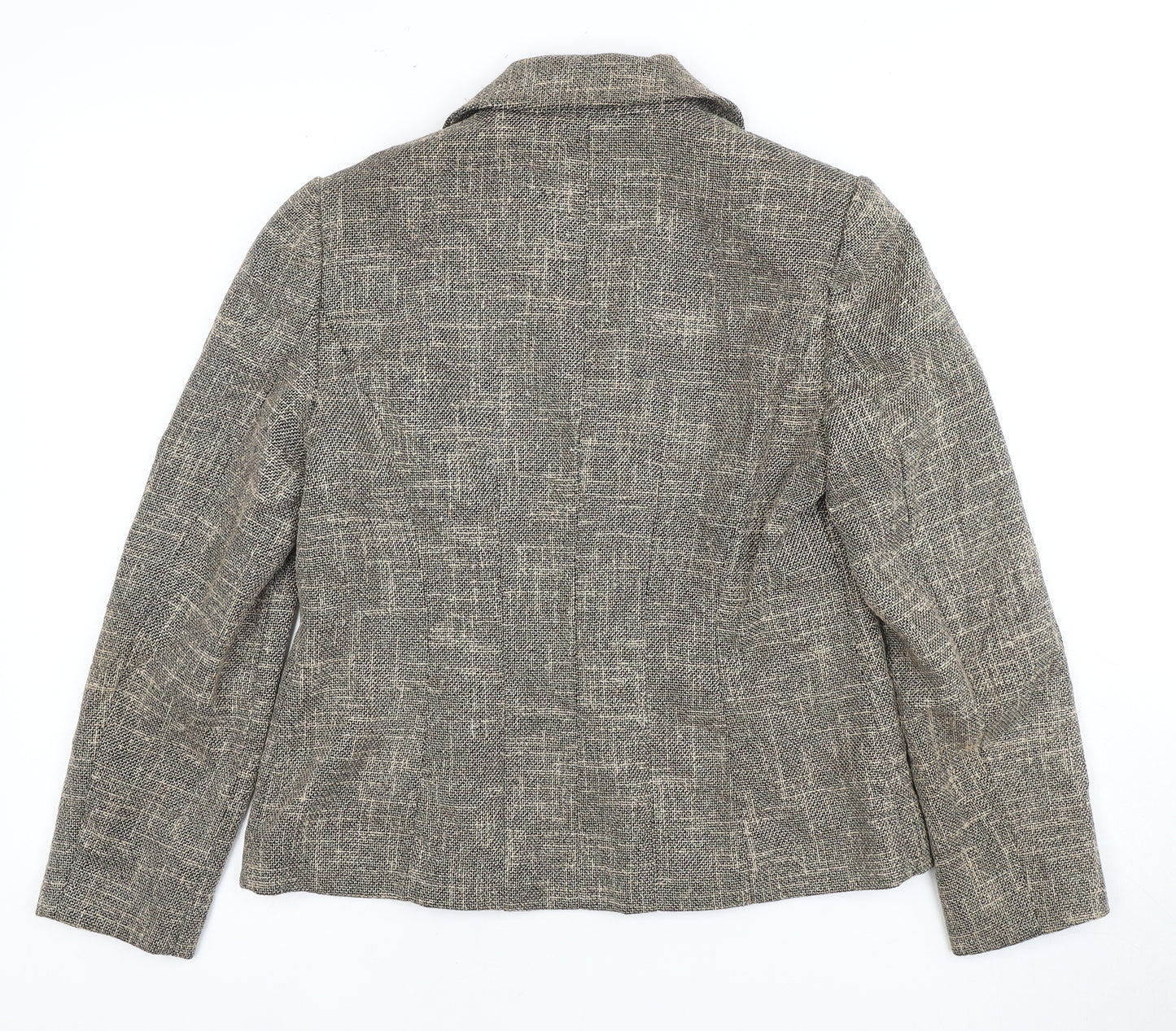 Viyella Women Blazer Beige Size 10 Petite Workwear