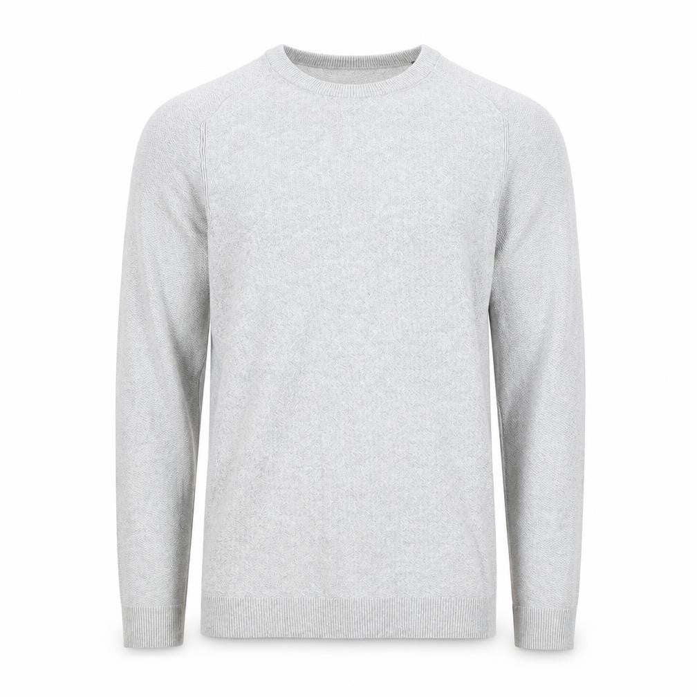 Front view of Jack & Jones Men's Grey Cotton jumper M