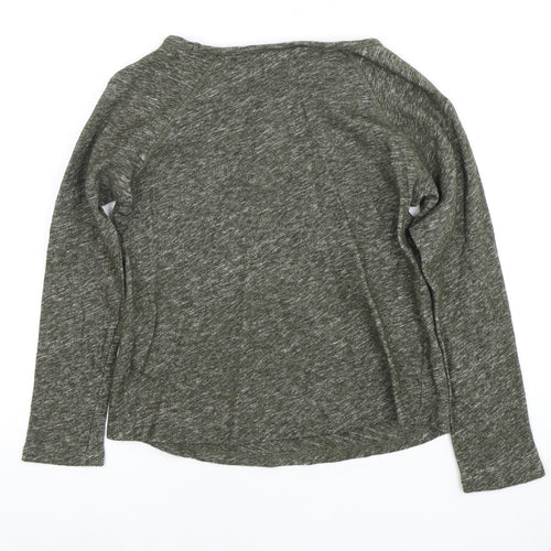 Mistral Women's Green Long Sleeve Basic T-Shirt
