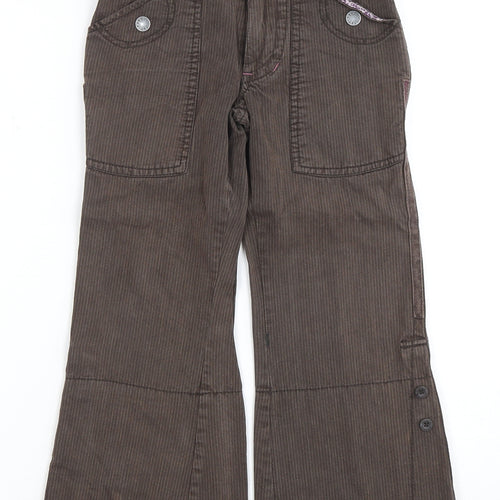 Fat Face Girls Brown Corduroy Jeans 5 Years Pinstripe