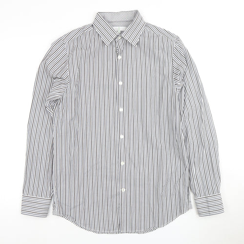Jasper Conran Men's White Striped S Dress Shirt