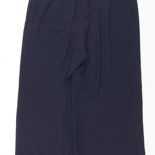Laura Ashley Women's Blue Straight Trousers Size 12