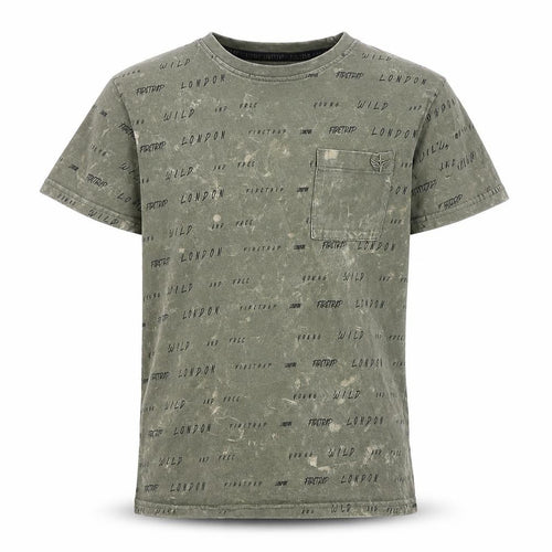 Firetrap Boys Green London Theme T-Shirt 11-12 Years