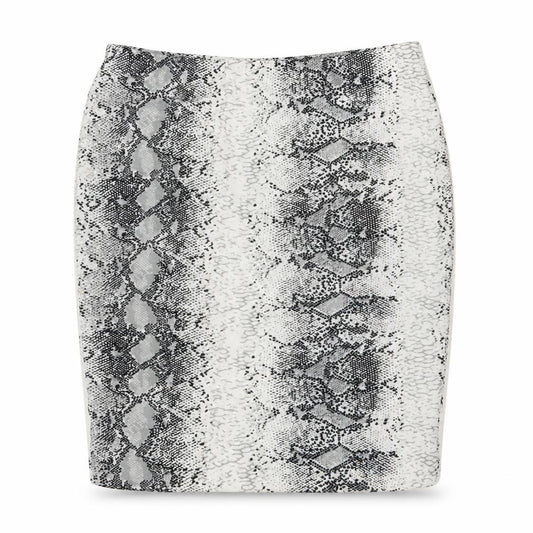 Front view of Boohoo Women's Grey Pencil Skirt, size 8