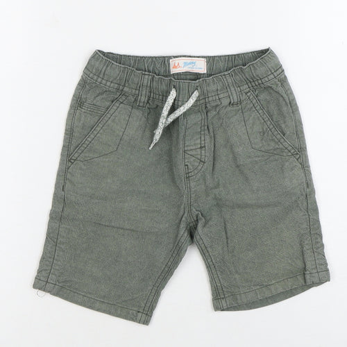 Mantaray Boys Green Cotton Shorts Size 5 Years