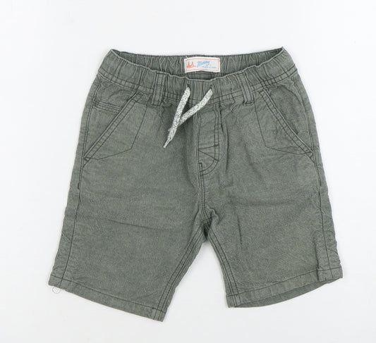 Mantaray Boys Green Cotton Shorts Size 5 Years